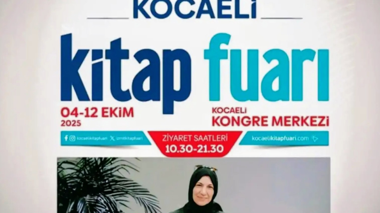 15. Kocaeli Kitap Fuarı’nda, imza etkinliğimde siz değerli okurlarımı bekliyor olacağım. Kitapların büyülü dünyasında gezinmek, sözlerle hasbihal etmek üzere bir araya gelmek hepimize iyi gelecektir. Görüşmek ümidiyle, selam ve sevgiler… 04-12 Ekim 2025 Kocaeli Kongre Merkezi Söyleşi/İmza Salon B 56 Ziyaret Saatleri: 10.30 – 21.30